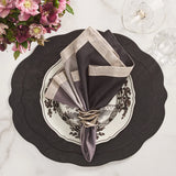 Kim Seybert - Tailored Placemat in Black, Set of 4