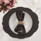 Kim Seybert - Tailored Placemat in Black, Set of 4
