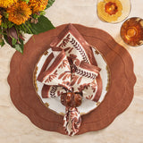 Kim Seybert -  Botanica Napkin in Ivory & Brown, Set of 4