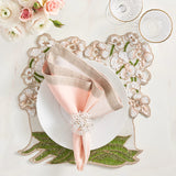 Kim Seybert - Dip Dye Blush & Gold Napkin - Set of 4