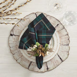 Kim Seybert - Watchplaid Napkin in Blue & Green, Set of 4