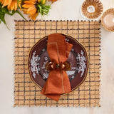 Kim Seybert - Tortoise Calypso Napkin Ring in Brown, Set of 4