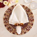 Kim Seybert - Tortoise Calypso Napkin Ring in Brown, Set of 4