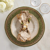 Kim Seybert - Paisley Vine Napkin in Beige & Multi, Set of 4