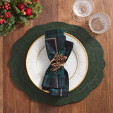 Kim Seybert - Watchplaid Napkin in Blue & Green, Set of 4