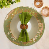 Kim Seybert - Burl Napkin Ring in Brown, Set of 4
