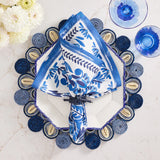 Kim Seybert - Marisol Placemat in Beige, Navy & Blue Set of 4