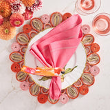 Kim Seybert - Marisol Placemat in Pink & Orange Set of 4