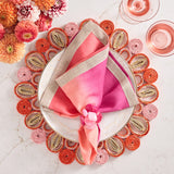 Kim Seybert - Marisol Placemat in Pink & Orange Set of 4