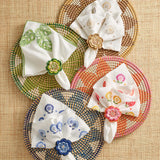 Kim Seybert - Pareo in Periwinkle & Blue Napkin Ring - Set of 4