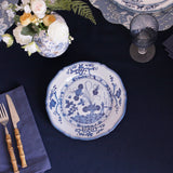 Beatriz Ball - VIDA Faenza 9" Salad Plate Set of 2 White and Blue