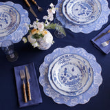 Beatriz Ball - VIDA Faenza 9" Salad Plate Set of 2 White and Blue