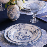 Beatriz Ball - VIDA Faenza 9" Salad Plate Set of 2 White and Blue