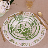 Beatriz Ball - VIDA Faenza 11" Dinner Plate Set of 2 White and Green