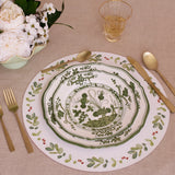 Beatriz Ball - VIDA Faenza 9" Salad Plate Set of 2 White and Green