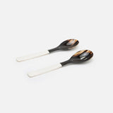 Blue Pheasant -Halette 2-Piece Serving Spoon Set - Black