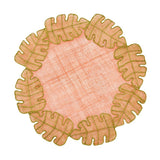 Deborah Rhodes Sinamay Leaf Garland Sinamay Coral Placemats-Set of 4