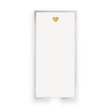 LUXE Buck Gold Foil Heart Notepad