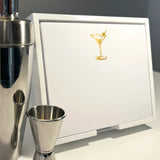 Luxe Large Gold Foil Martini Notepad