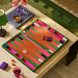 Addison & Ross Tortoiseshell Lacquer Backgammon Set