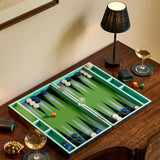 Addison & Ross Tartan Lacquer Backgammon Set
