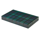 Addison & Ross Tartan Lacquer Backgammon Set
