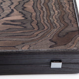 Manopoulos - Premium Handcrafted Ebony Burl Backgammon Set