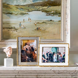 Addison & Ross Chiffon & Gold Bamboo Enamel Photo Frame 5"x7"