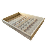 Bodrum Bargello Gold Rectangular Tray