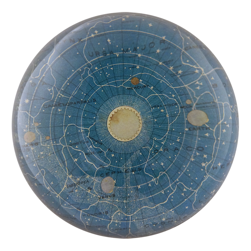 John Derian - Blue Universe Dome Paperweight