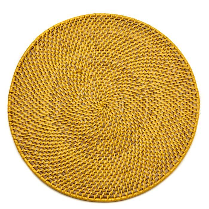 Deborah Rhodes Placemats CALYPSO RATTAN Yellow
