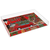 Nicolette Mayer Rectangle ULTIMATE CHRISTMAS PLAID Acrylic Vanity Tray 12.25" X 7.75"