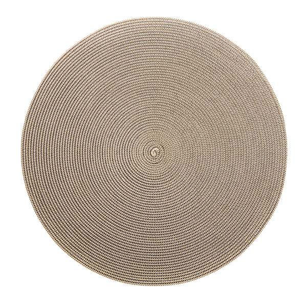 Deborah Rhodes Placemats Round Brown Cream
