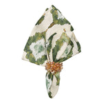 Watercolor Ikat in Olive Napkin - Set of 4