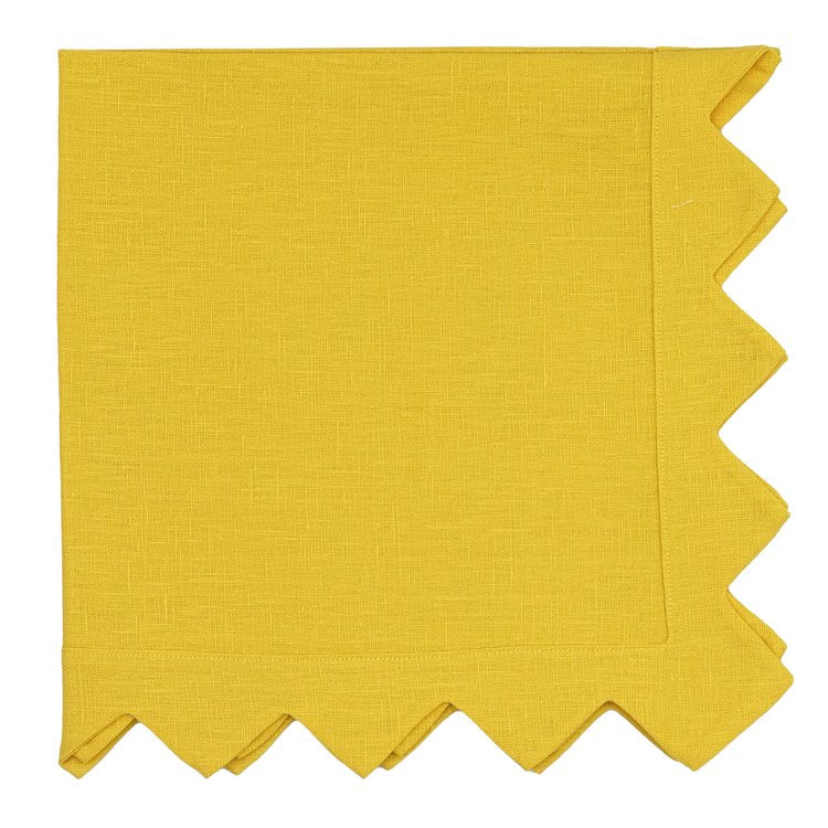 Tina Chen Designs - Diamond Bahama Yellow Napkin - Set of 4