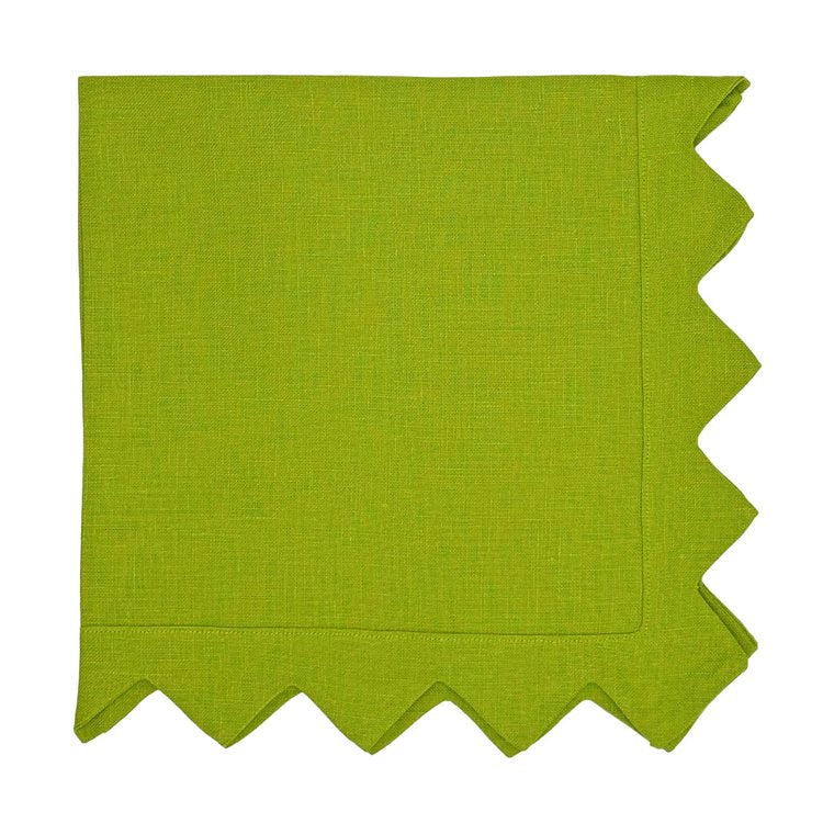 Tina Chen Designs - Diamond Green Napkin - Set of 4