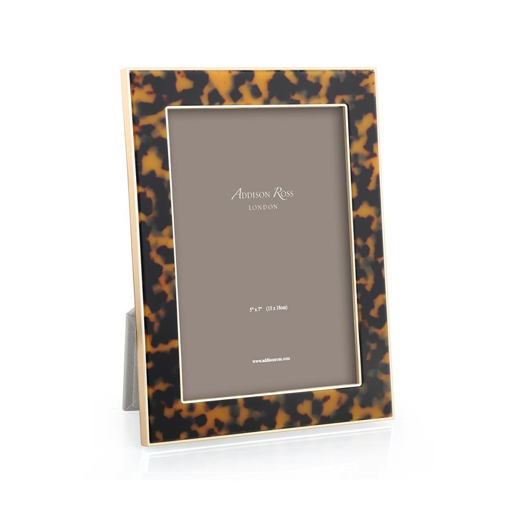 Tortoiseshell and Gold Photo Frame 5"x7"