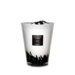 Baobab Candle Collection - Feathers - Black & White 9.4"