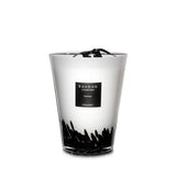 Baobab Candle Collection - Feathers - Black & White 9.4"