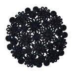 Floral Abaca Navy Placemats - Set of 2