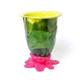 Corsi Design - Flower Vase - Fluo Yellow, Clear Bottle Green, Fuchsia