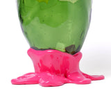 Corsi Design - Flower Vase - Fluo Yellow, Clear Bottle Green, Fuchsia