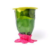 Corsi Design - Flower Vase - Fluo Yellow, Clear Bottle Green, Fuchsia