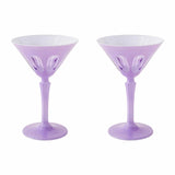 Sir | Madam Rialto Glass Martini Set/2, Lupine