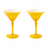 Sir | Madam Rialto Glass Martini Set/2, Saffron