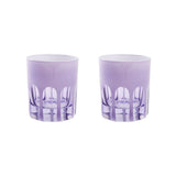 Sir | Madam Rialto Glass Old Fashion Set/2, Lupine