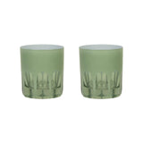 Sir | Madam Rialto Glass Old Fashion Set/2, Pale Sage