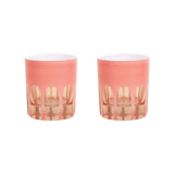 Sir | Madam Rialto Glass Old Fashion Set/2, Salmon