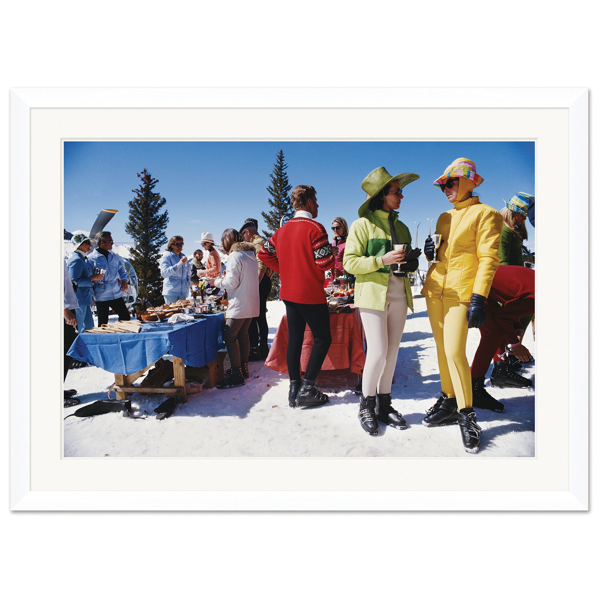 Slim Aaaron's Framed Art-"SNOWMASS GATHERING"