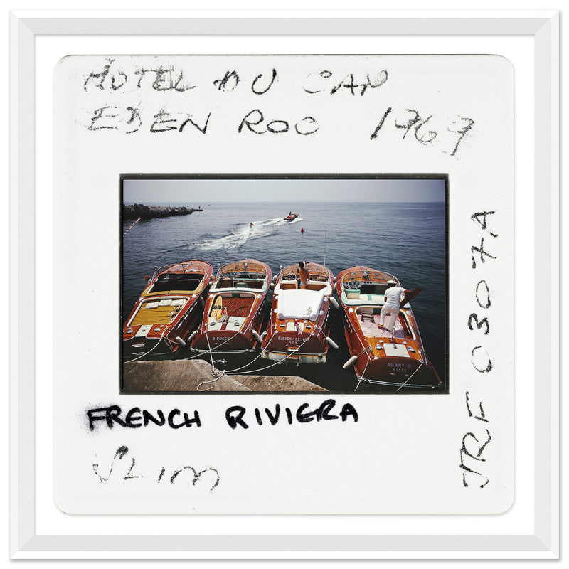 Slim Aaaron's Framed Art-"HOTEL DU CAP-EDEN-ROC - SLIDE,"- $600